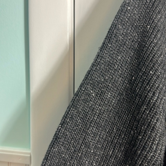 Madewell Curved-Hem Sweater Dress Gray Wool Blend Size XL Minimalist - Picture 8 of 14